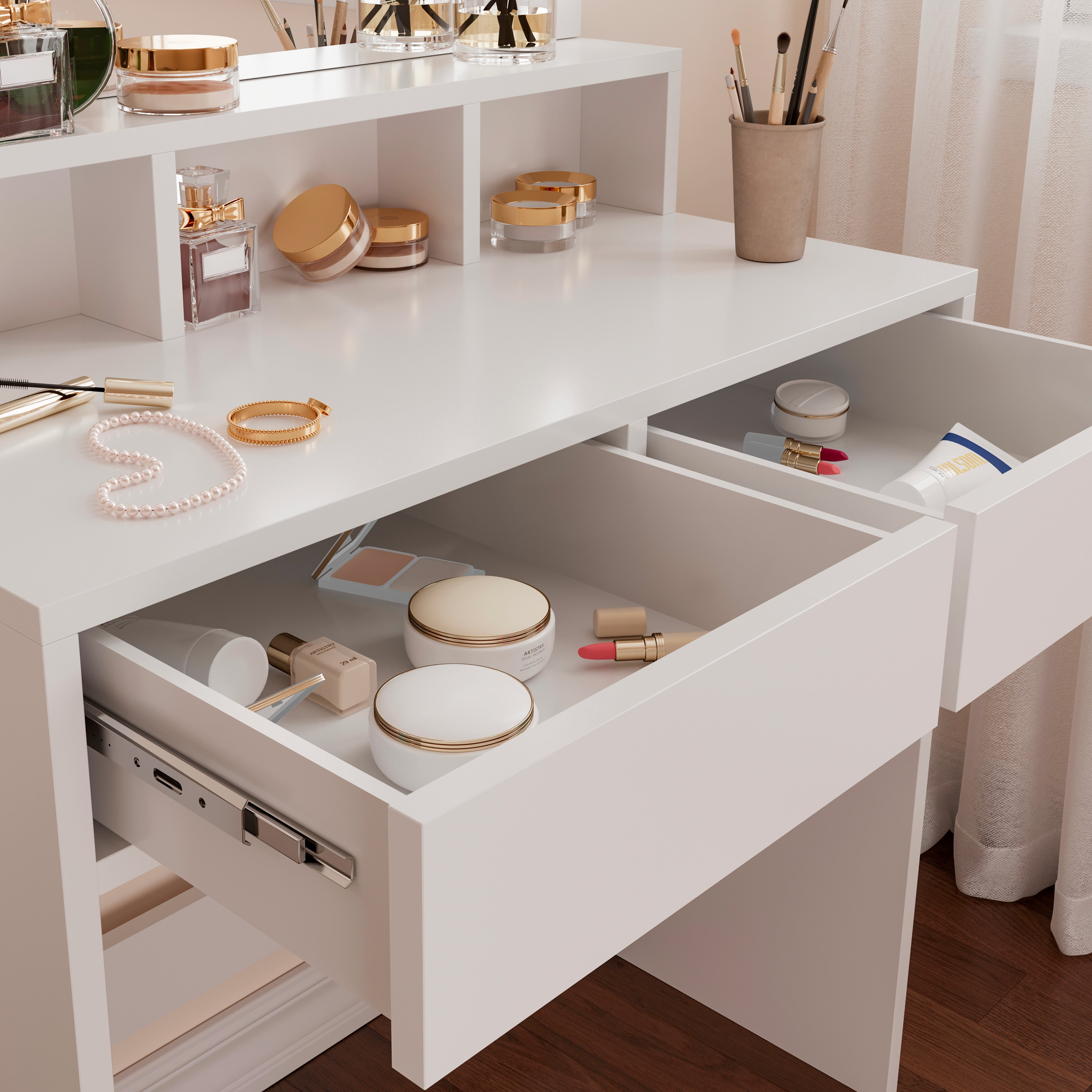 Postazione Scrivania Con Specchio Per Trucco Ikea Idee Postazione