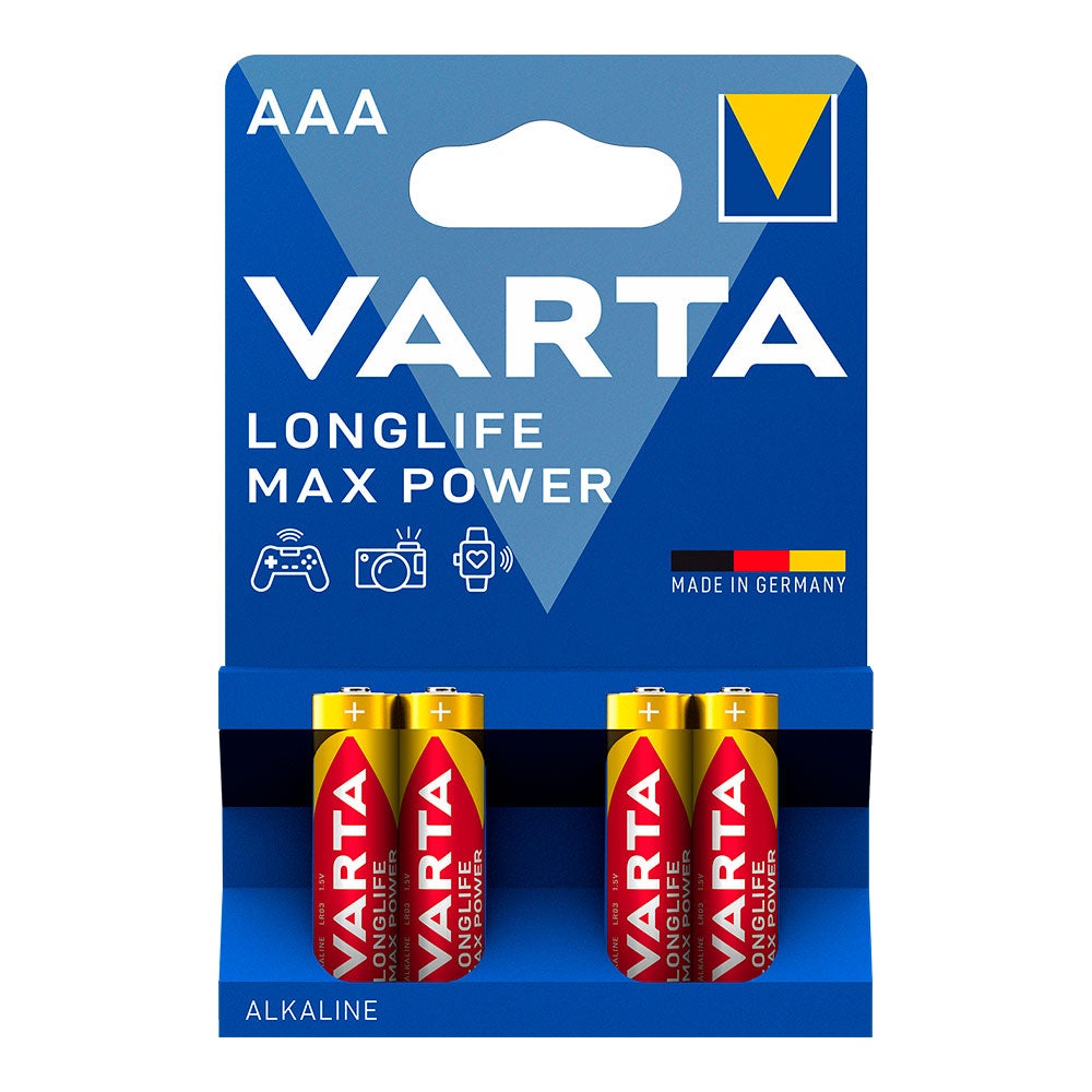 4 Piles LongLife VARTA AAA Max Power Alcaline - 7