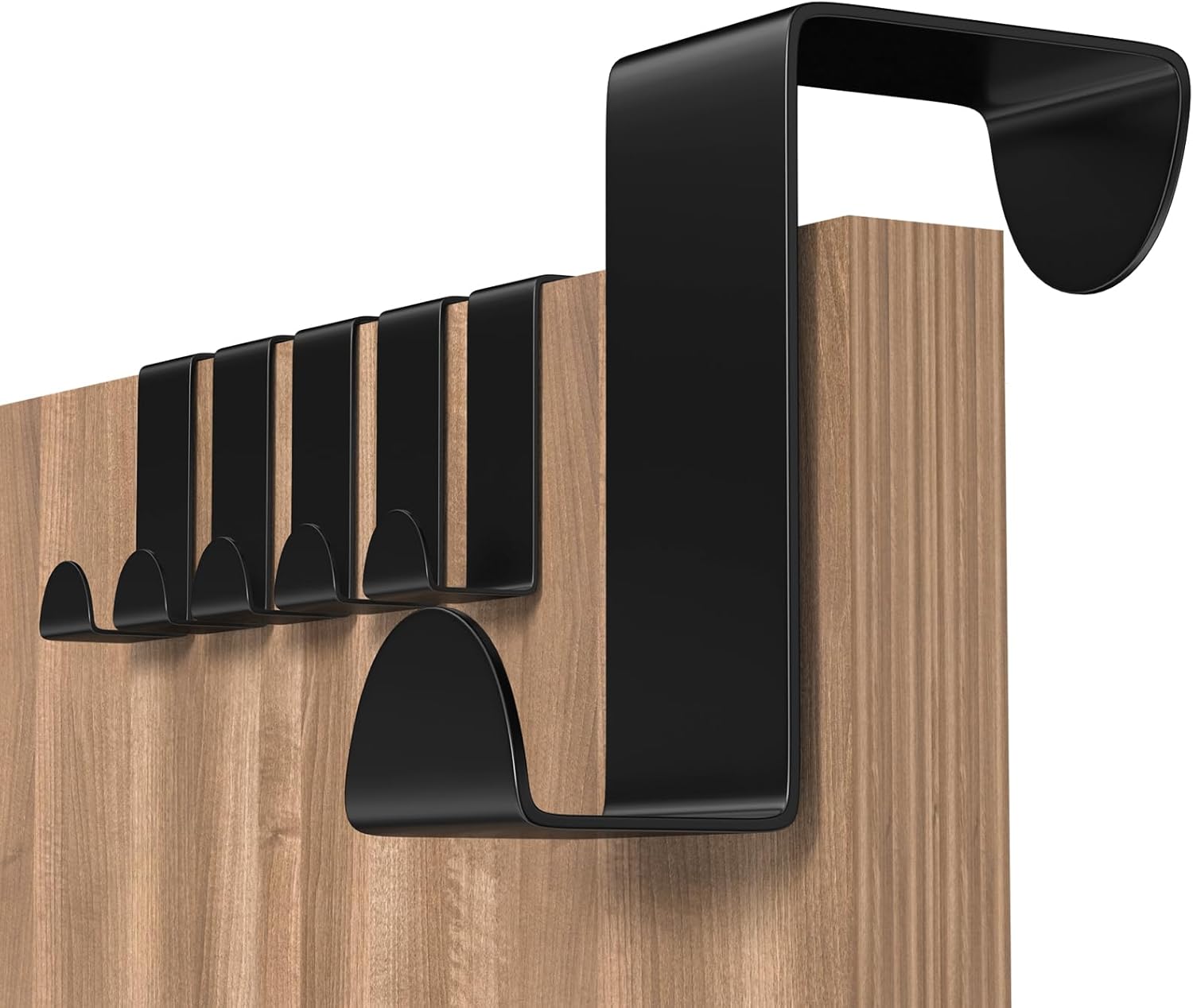 4 Pezzi Gancio Da Parete In Bambù, Autoadesivi In Acciaio Inossidabile, Nessuna Perforazione Per Asciugamani, Bagno, Wc, Cucina (Argento - Foto 9