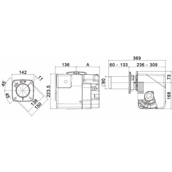 Brûleur fioul TIGRA 2 - CF 510 - DE DIETRICH CHAPPEE : S20018137 - 4