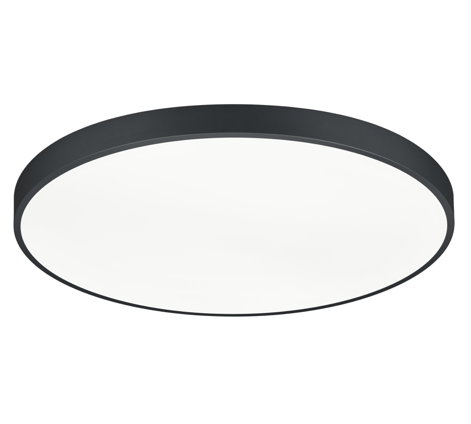 Plafon Waco okrągły czarno-biały LED 51W 2700K-6000K 6200 lm wym: 6,5 x 75 cm IP20 metal Trio