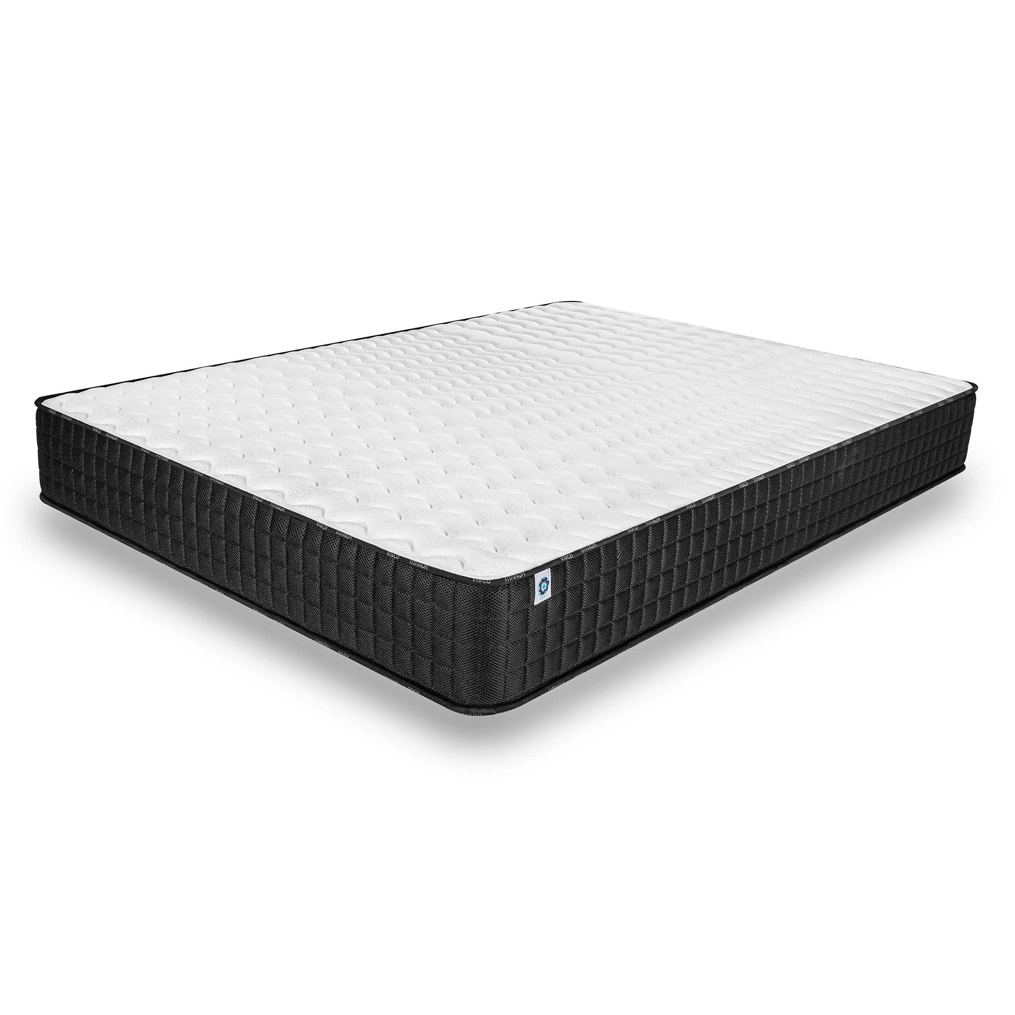 Matelas Titanium 140x190 cm - Mousse à mémoire de forme HR - Blue Latex - Très épais 25 cm - 7 Zones - Respirant - Hypoallergénique - 5