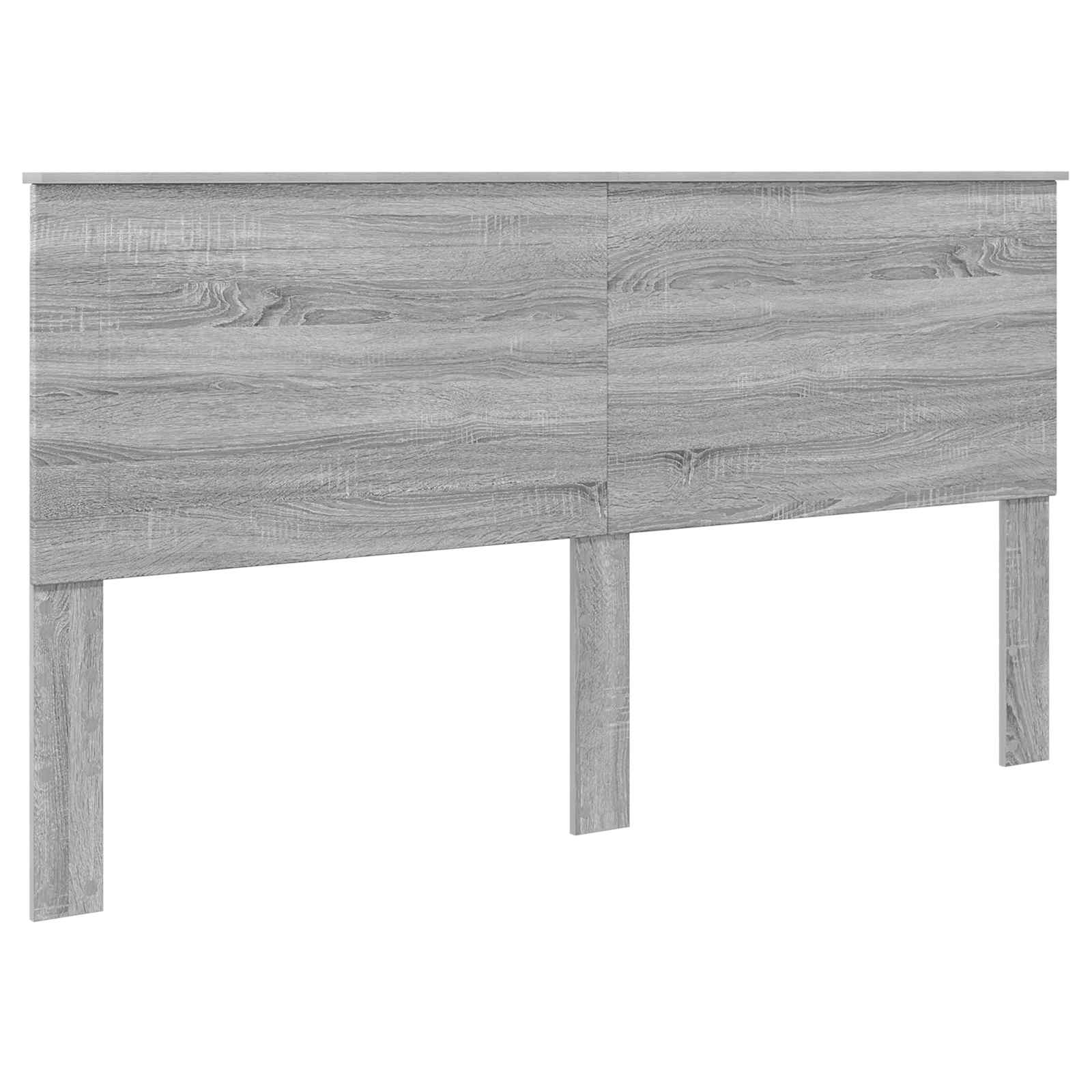 Lit de rangement gris 180 x 200 cm en panneau de bois - 7