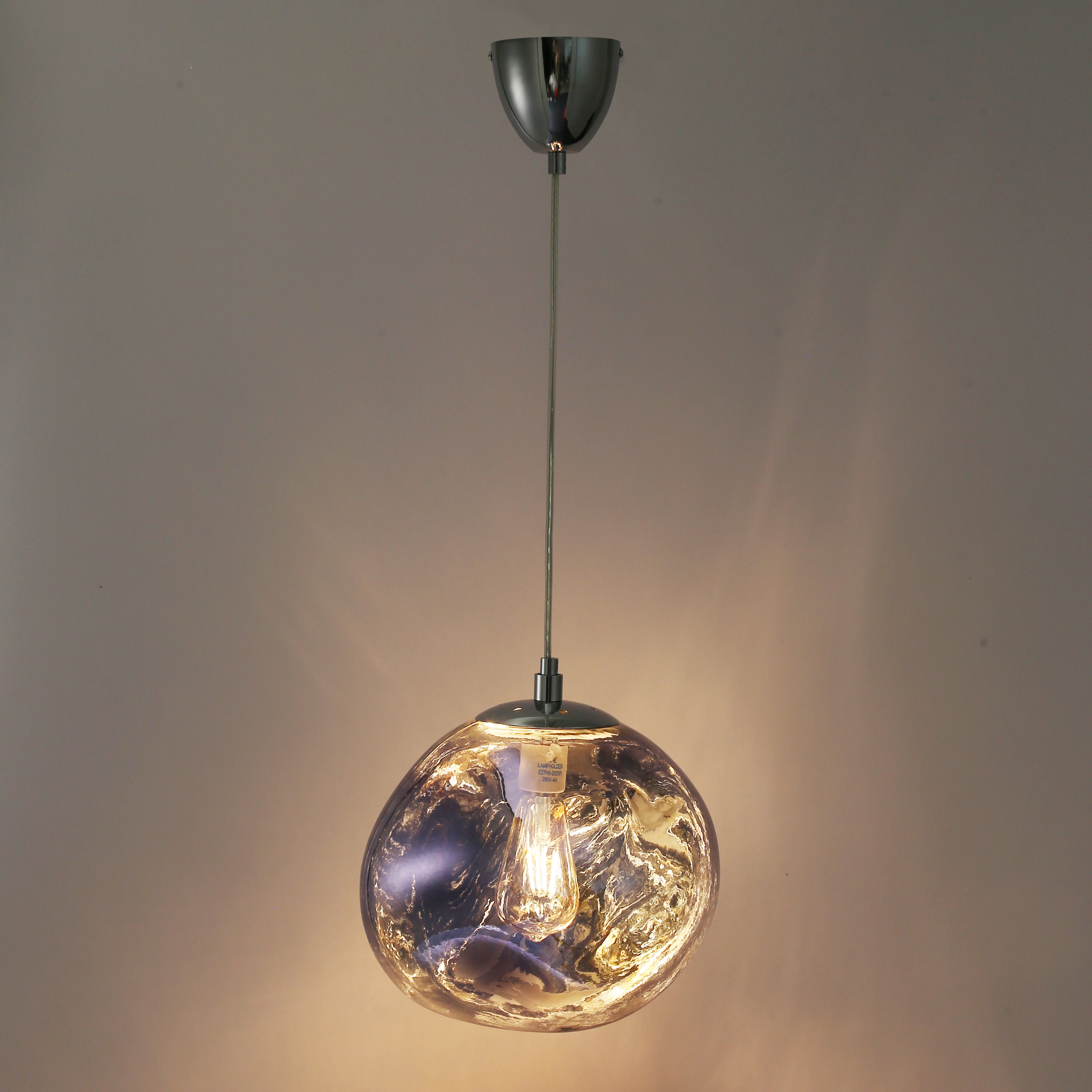 Suspension lanterne Transparent Verre