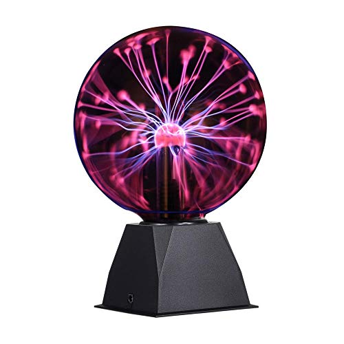 COMELY Lampe Boule Plasma 6 Pouces, Boule Plasma Tactile et Sonore ...