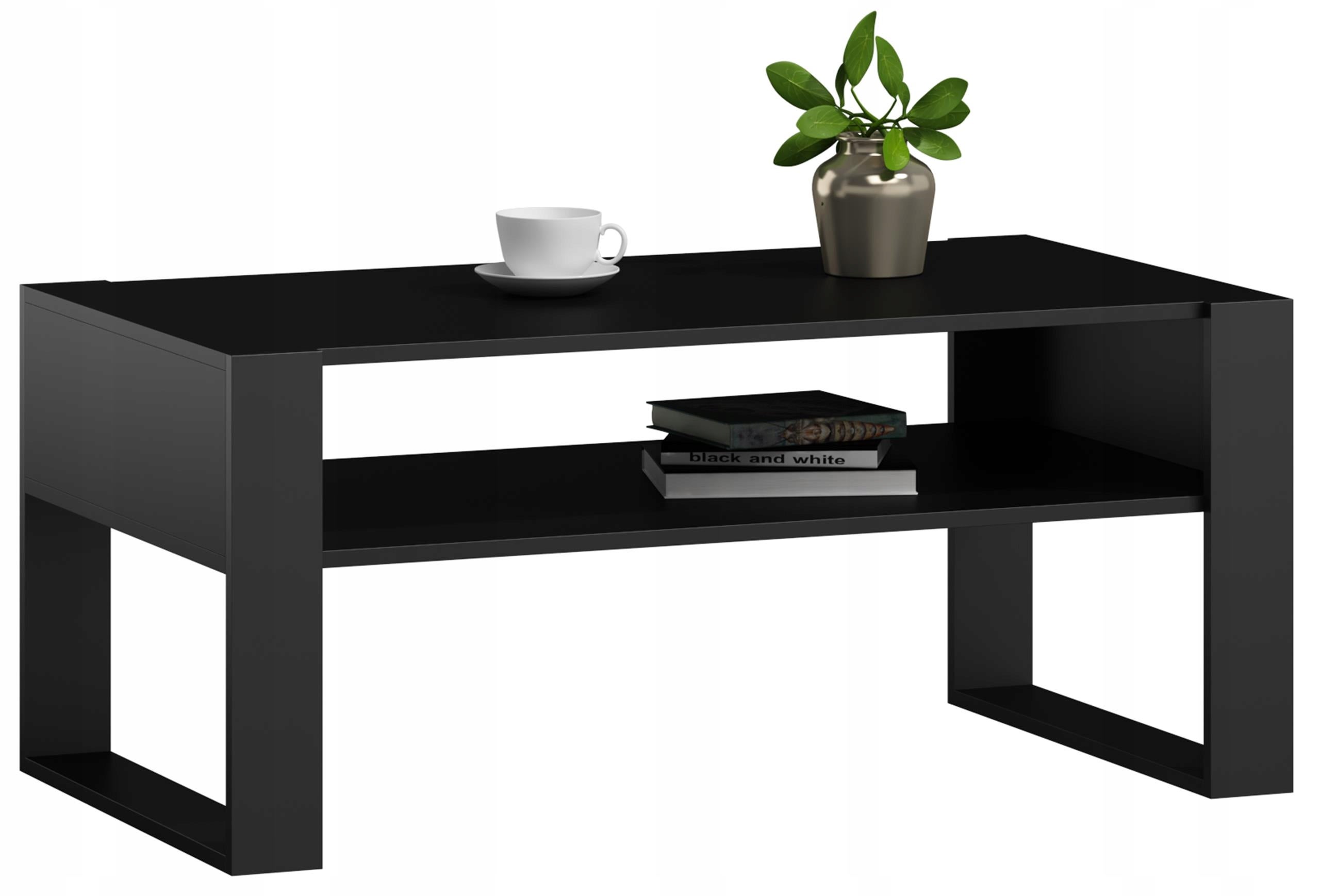 Ława stolik kawowy KAJA czarna loft retro 100cm