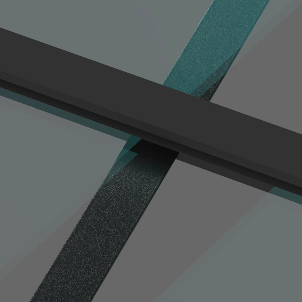 Puerta corredera | Puerta de la cocina vidrio templado y aluminio negra 90x205 cm CFW31214 - 6