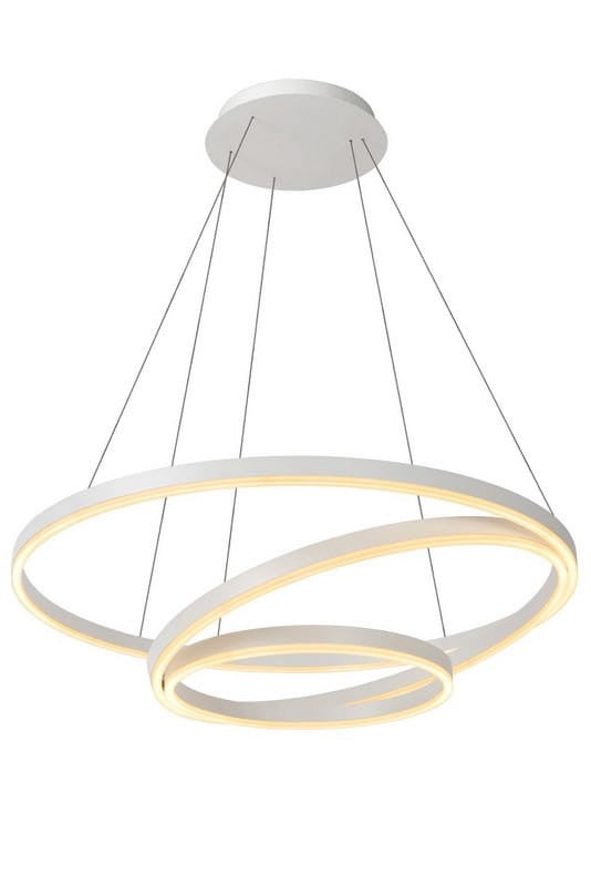 Żyrandol TRINITI LED 136W Ciepła biel 8160lm biała wym:135x80x80cm Lucide
