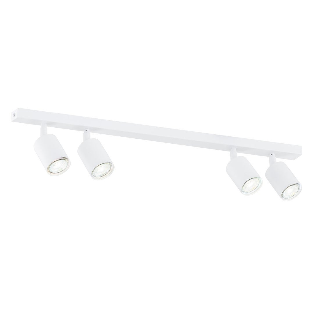 Lampa sufitowa wisząca Flash biała 4xGU10x8W minimalistyczna wym: 14 x 70 x 4 cm metal Emibig