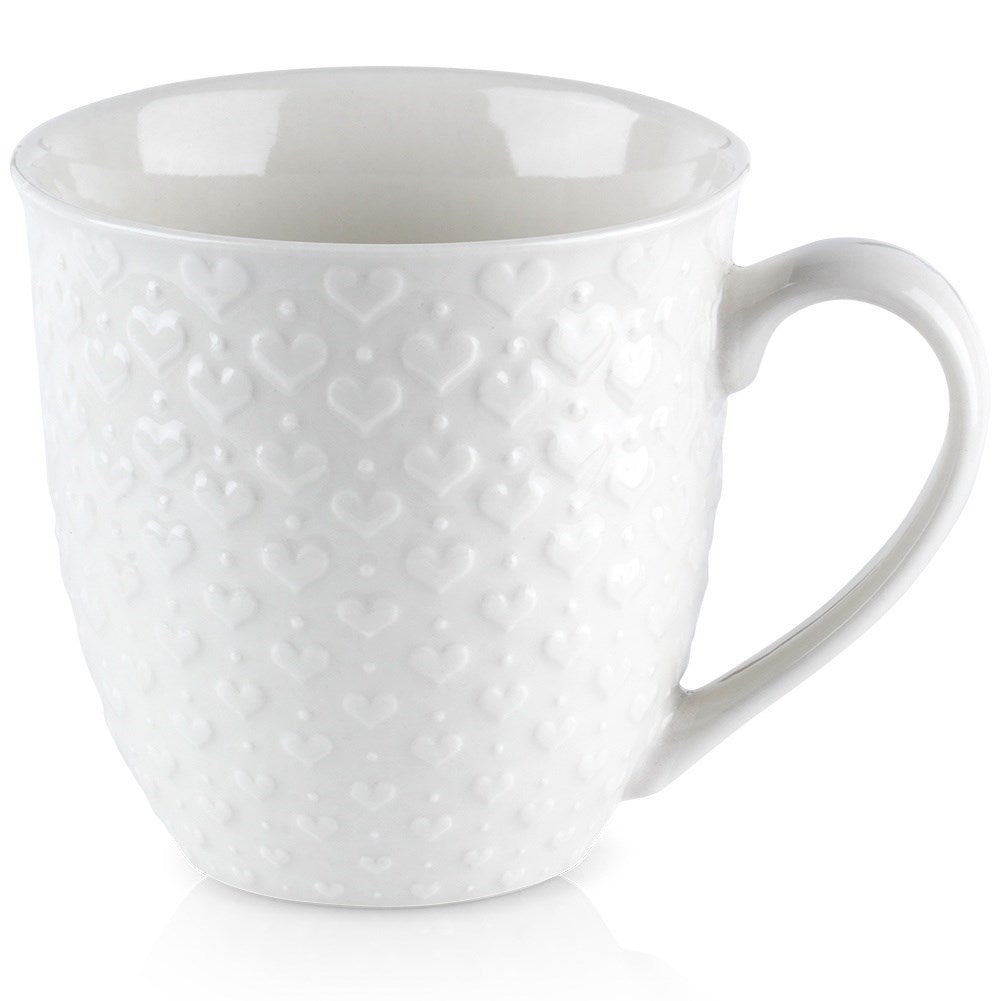 Kubek ceramiczny z sercami - idealny na każdą okazję