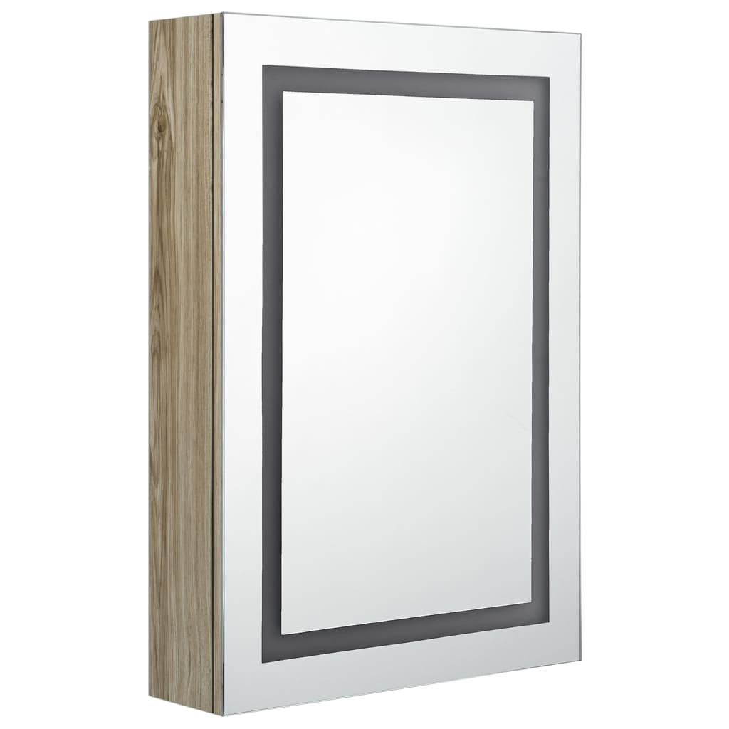 Maison Exclusive - Armadietto Bagno con SpeccMaison Exclusive - o e LED Rovere 50x13x70 cm - 3
