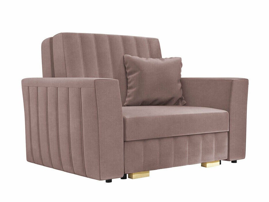 Sillón columbus 135, rosa, 85x115x98cm, tapiz, patas: madera, plástico, muebles ya montados