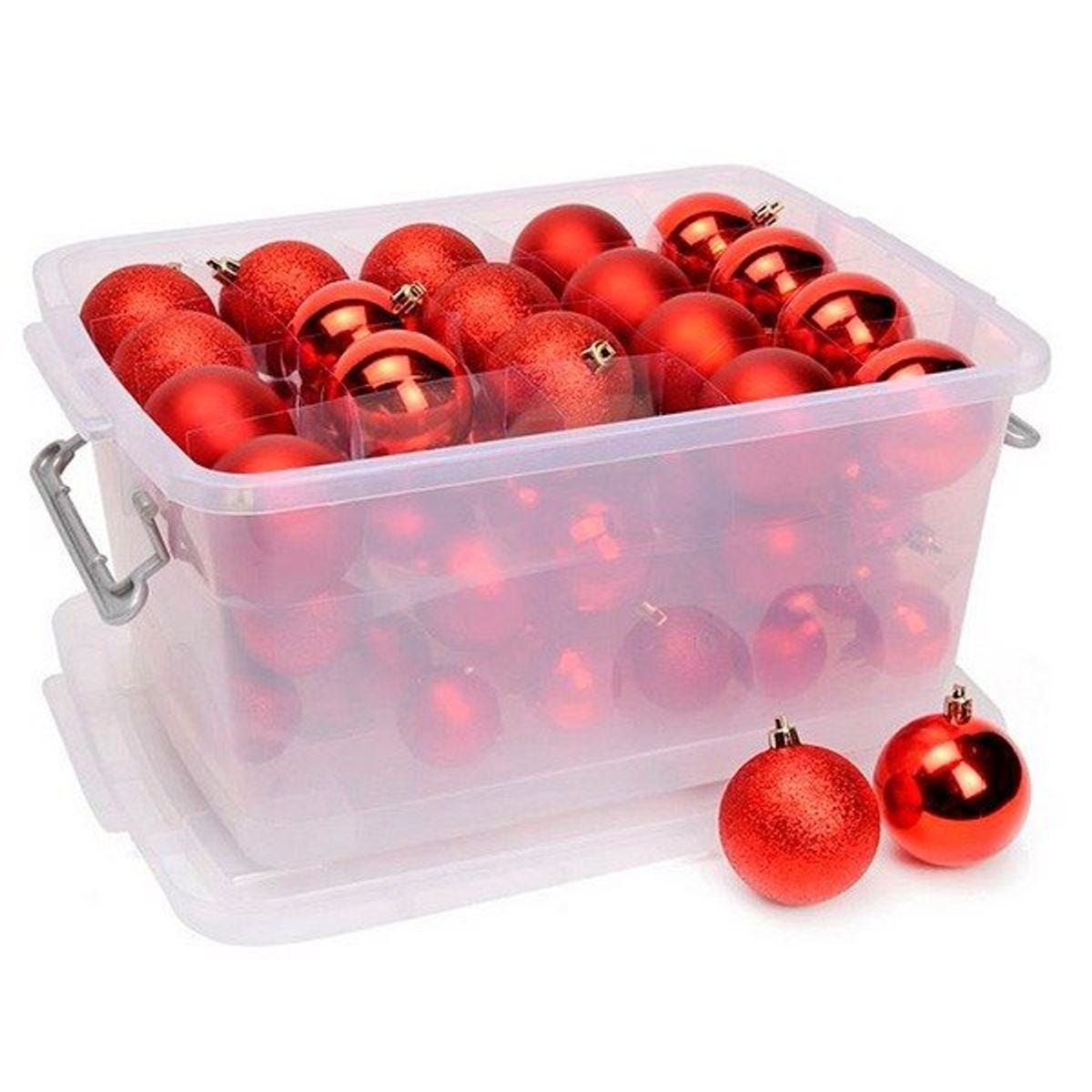 Set Palline Albero Di Natale Hillylolly 42 Pezzi Palline Di Natale Rosse E Bianche Set Palline Albero Di Natale Hillylolly 42 Pezzi Palline Di Natale Rosse E Bianche