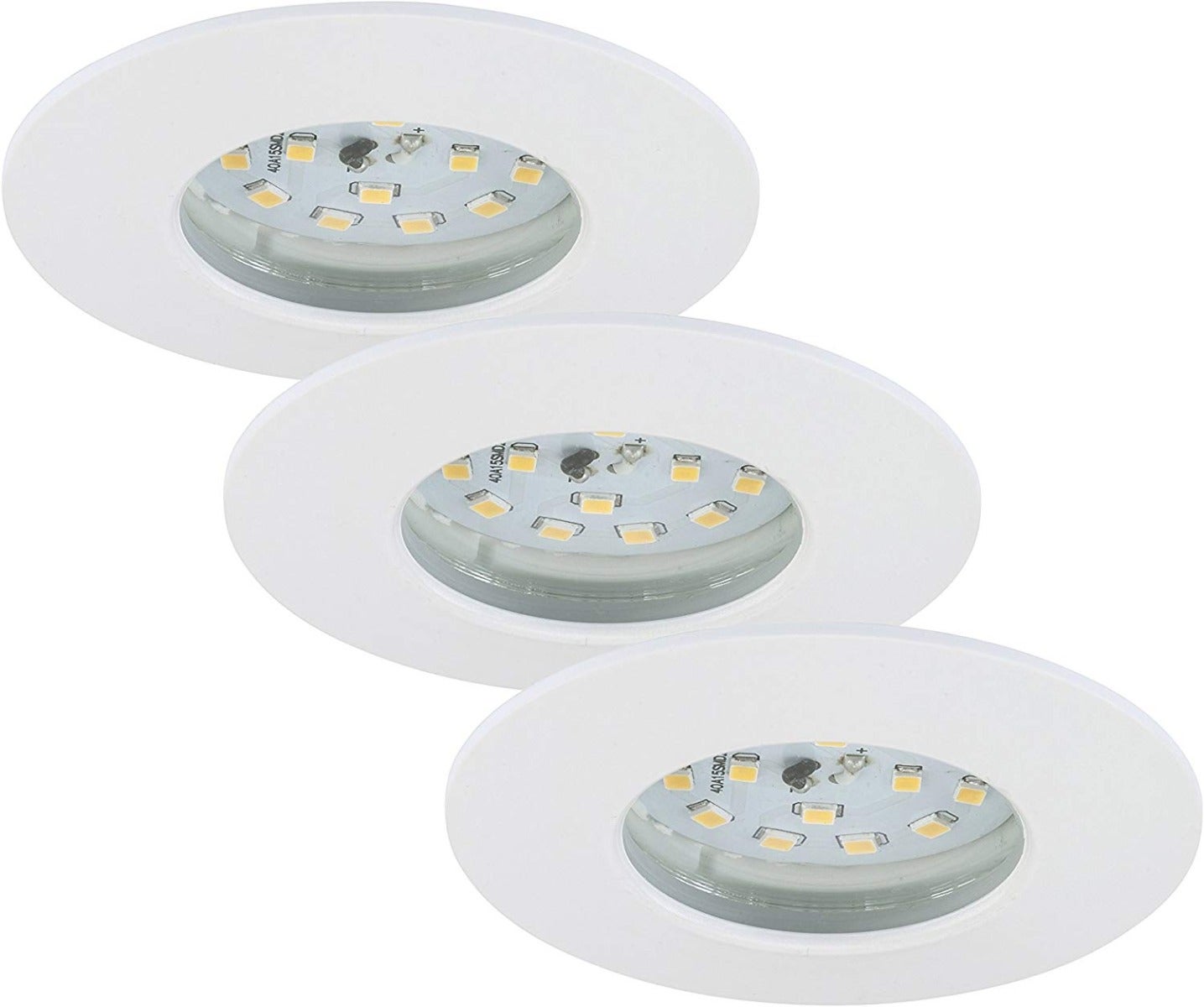 Lampe LED encastrée BRILONER LEUCHTEN ATTACH ONE, 5 W, 400 lm, IP44, blanc, plastique, set de 3, Ø 7,5 cm - 6
