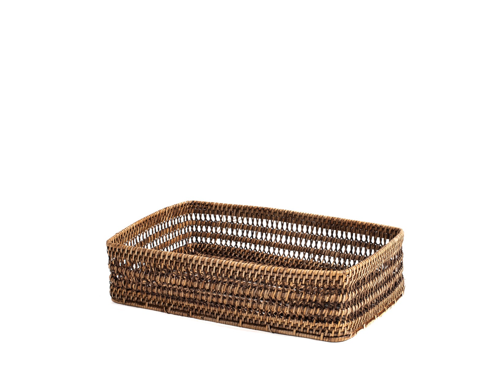 Cesto Portaoggetti Imitazione Cestino Rattan Di Fiori Decorativi