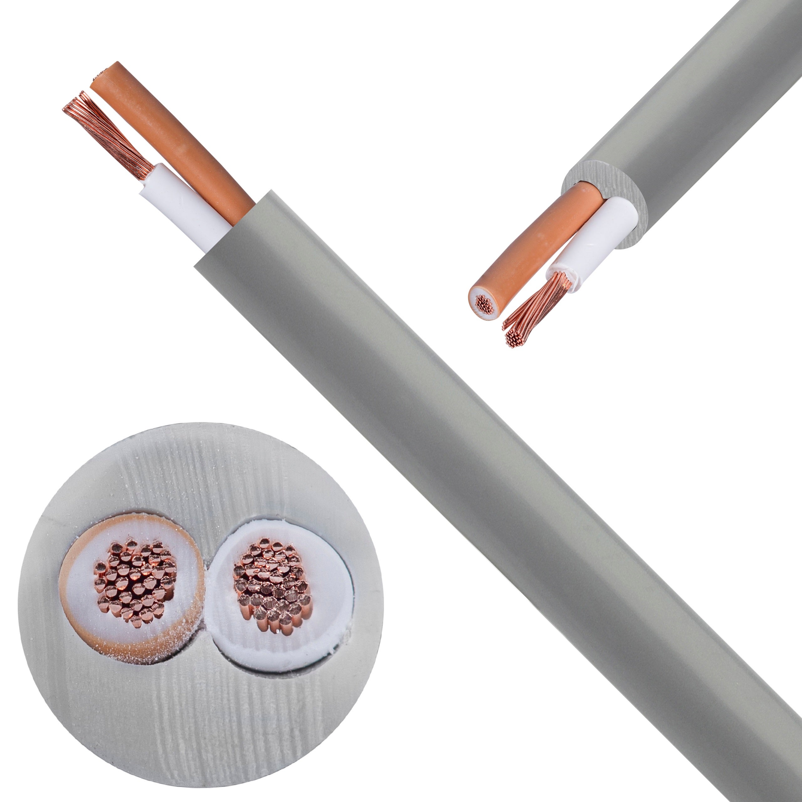 Kabel sterowniczy BiT LiHH 2x1mm2 szary 300/300V bezhalogenowy Dca linka Bitner 100m