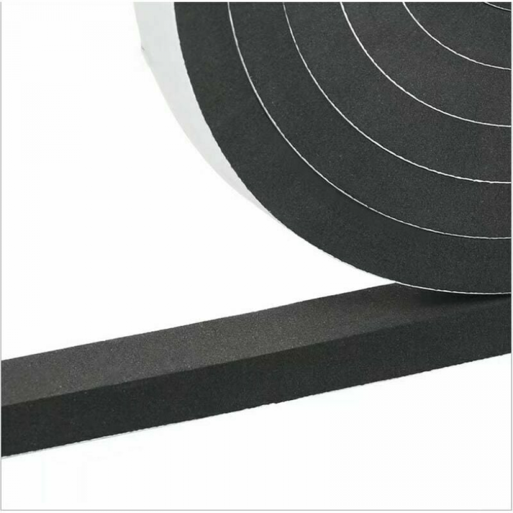Tiras adhesivas de espuma para sellar puertas y ventanas, tiras cortavientos para juntas inferiores de puertas [2 metros en 2 rollos] - 4