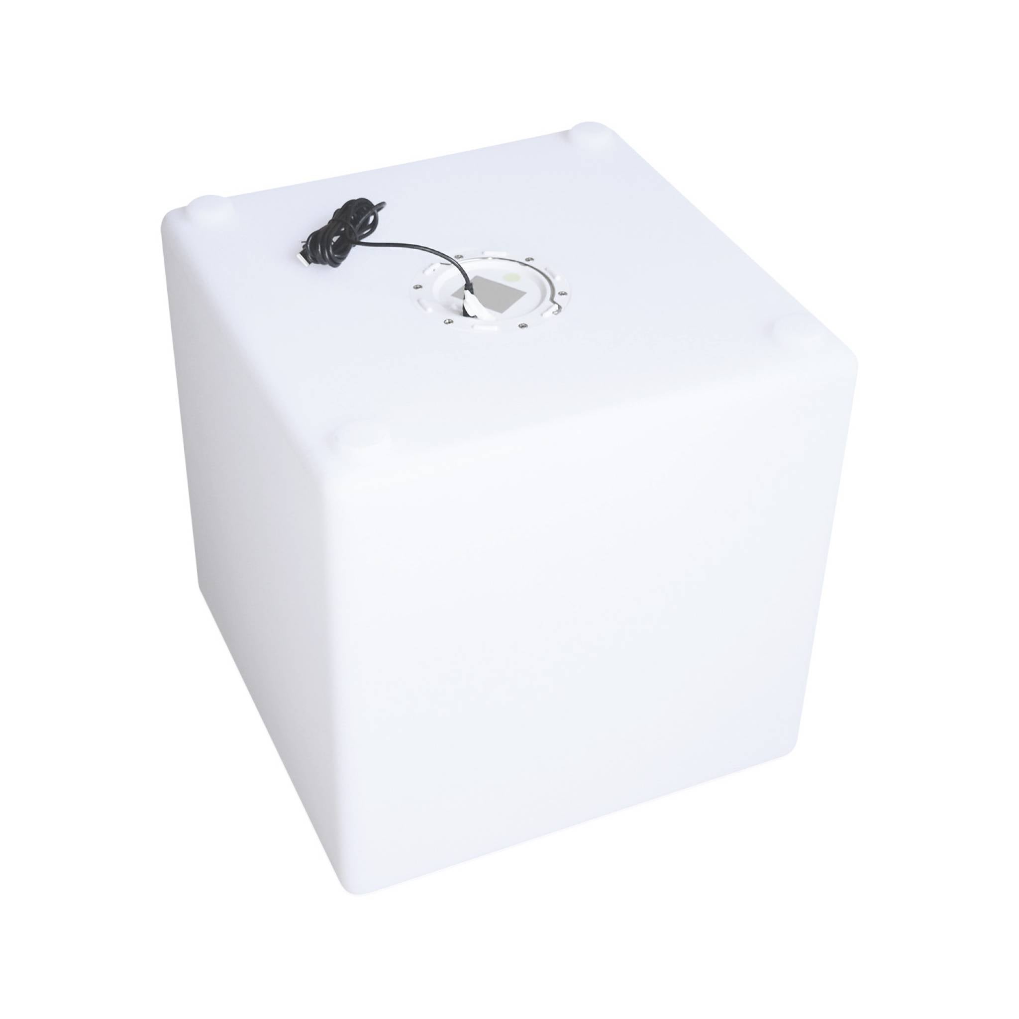 Cube LED 40cm – Cube décoratif lumineux. 40x40cm. blanc chaud. commande à distance - 5