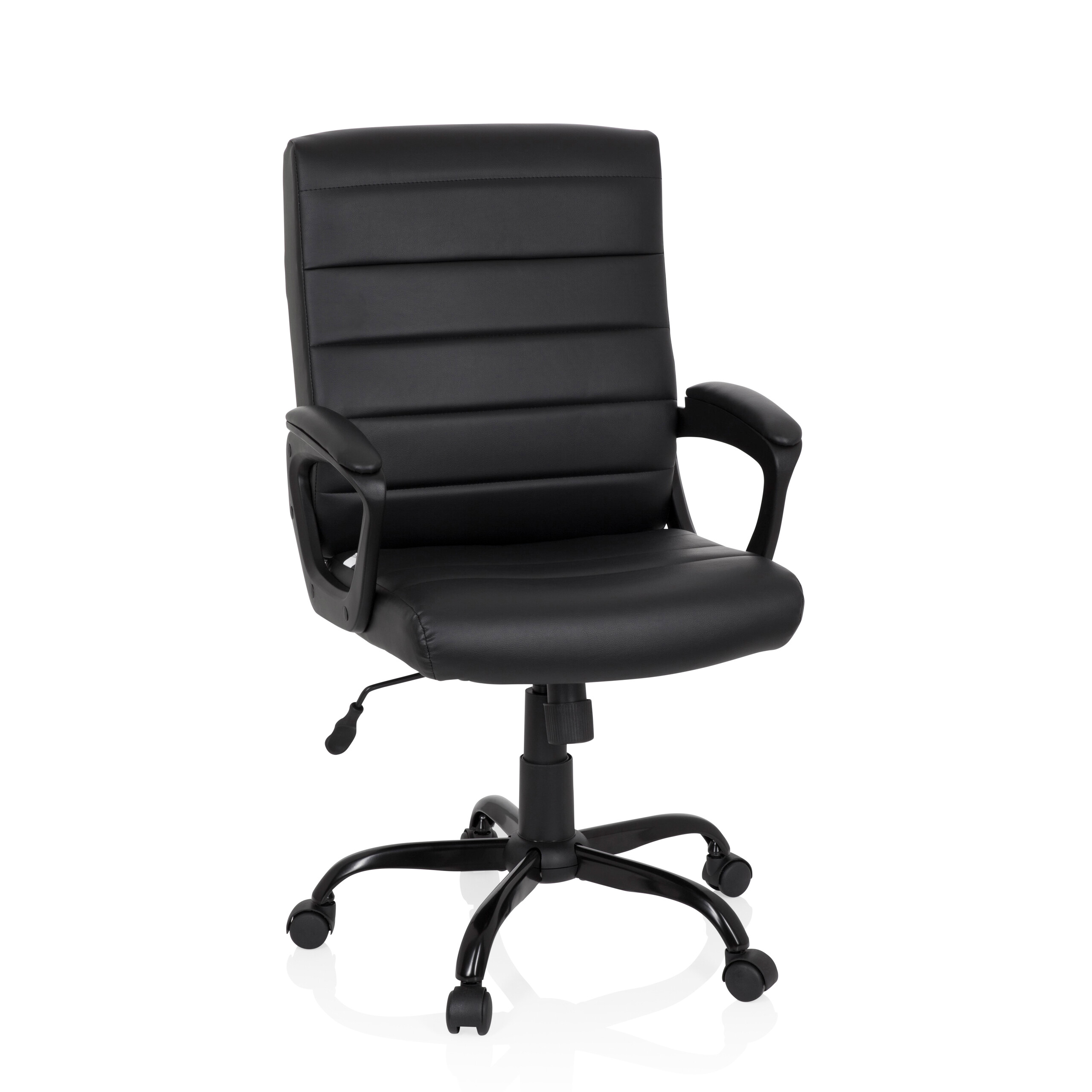 Silla de oficina / silla ejecutiva ergosmooth big piel sintética negro hjh office