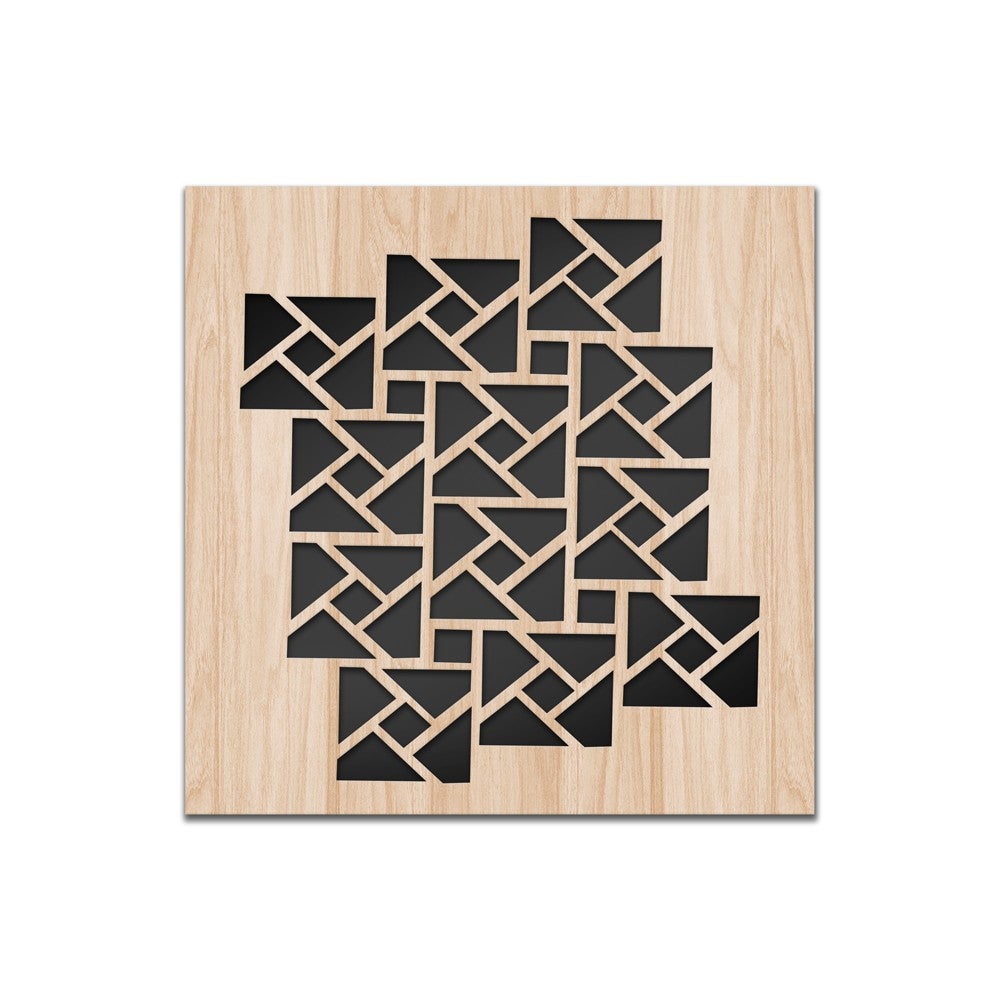 Cubi - estructura para muebles de compuesto de madera y pvc lasercut 60x60 cm