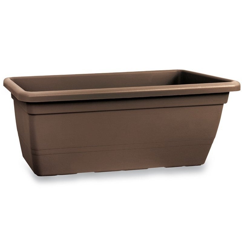 Leroymerlin Fioriera BRUGES ECOPOT'S in resina antracite H 17 cm L 55 x P 17 cm