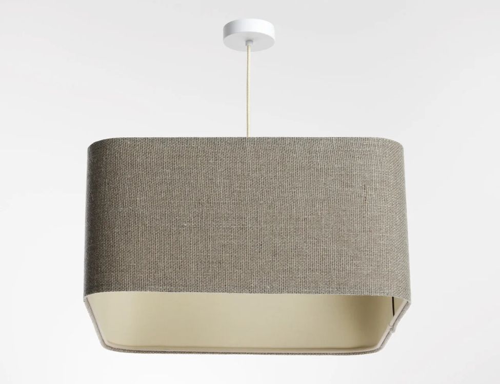 Lampa wisząca KWADRO LEN 003-40w30 beżowa
