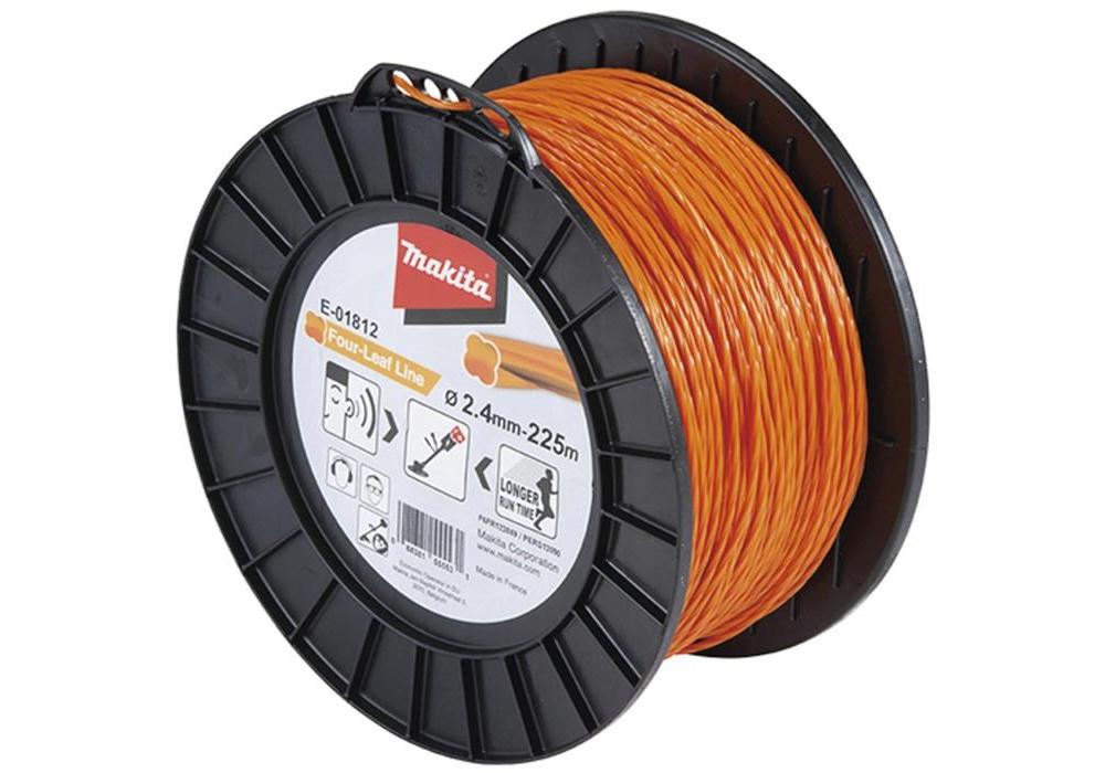 Fil nylon Trèfle torsadé MAKITA 2,4 mm x 225 m - E-01812 - 3