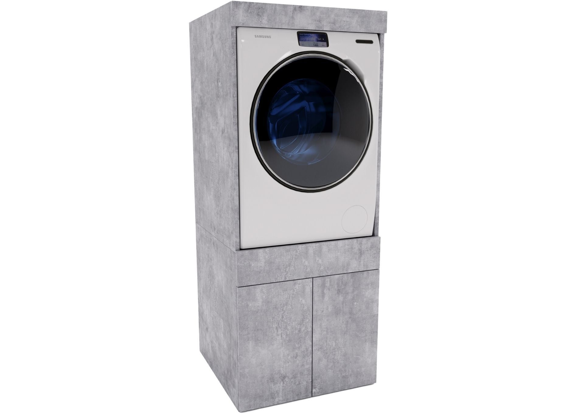 Meuble Machine à Laver Et Sèche-linge - Support Réglable Charge 250 Kg