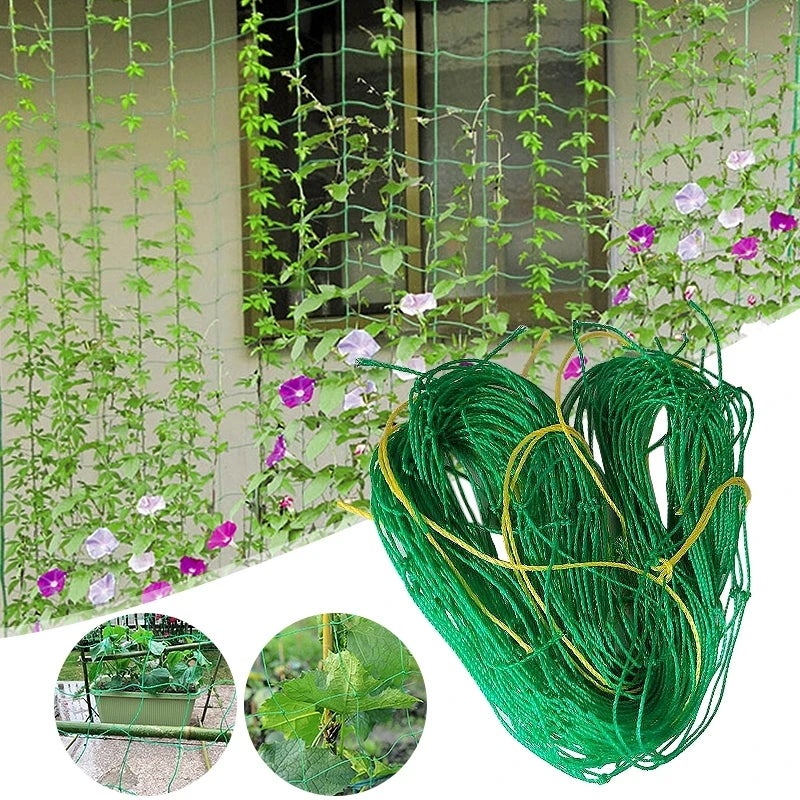 Berlune Lot De 2 Filets De Treillis En Nylon Souple Pour Plantes Grimpantes, Supports De Raisin, Haricots, Pois, Tomates - 2 X 304,8 M
