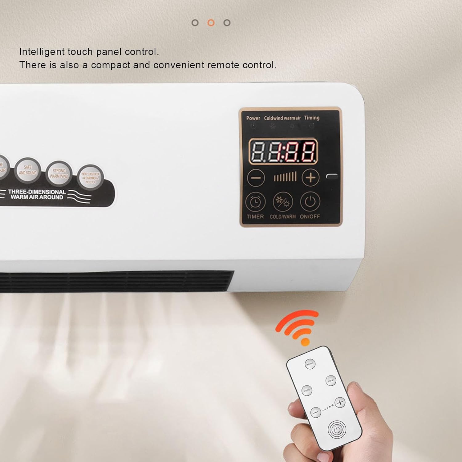 Climatiseur Mural Portable 220V – Ventilation Chaude pour Salle de Bain - 3