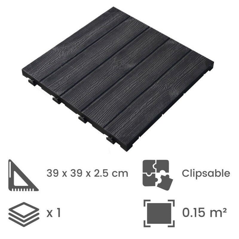 Dalle PVC clipsable autoportante 