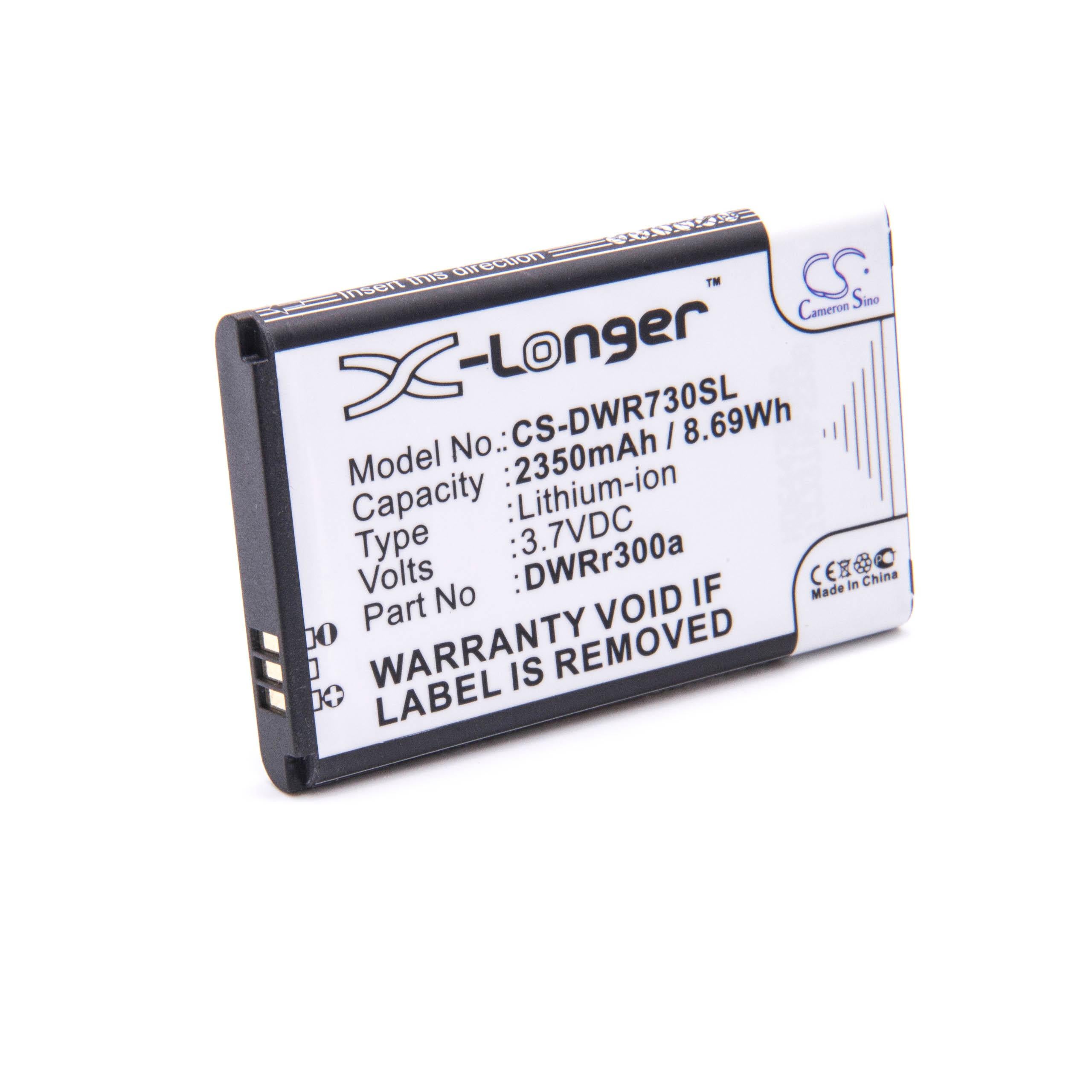 vhbw Battery Compatible with TP-Link M7310 V2.0, M7350 ver 4.0 Hotspot Modem Portable Router (1900mAh, 3.7V, Li-Poly