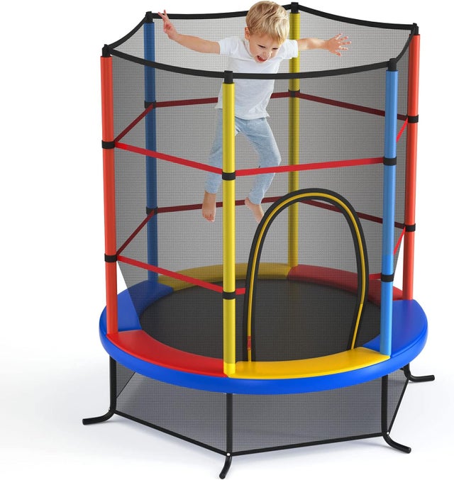 Trampoline De Jardin Avec Filet - Diamètres 185 à 366 Cm, Certifié CE TUV GS, Pour Enfants Et Adultes