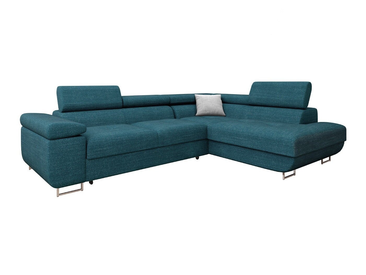Selsey Divano ad angolo, divano letto, divano letto, con spazio di archiviazione, funzione sonno, facile da pulire, schiuma di poliuretano a forma di L, destra, OVO, crema Boucle Abriamo