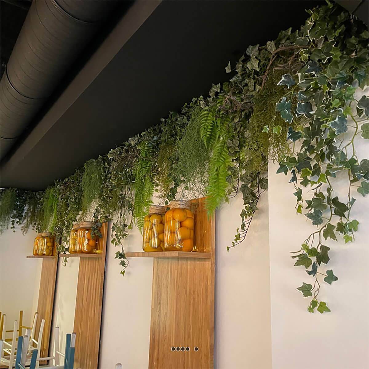 Lierre artificiel en chute 259 feuilles L 100 cm froasted - BEST - 4