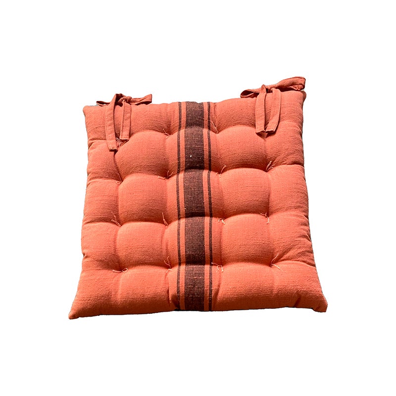 Lot De 2 Coussins De Chaise 40x40 Cm - Housse Déhoussable Coton, Intérieur Water Foam 4 Cm - 30 Couleurs Au Choix - 2