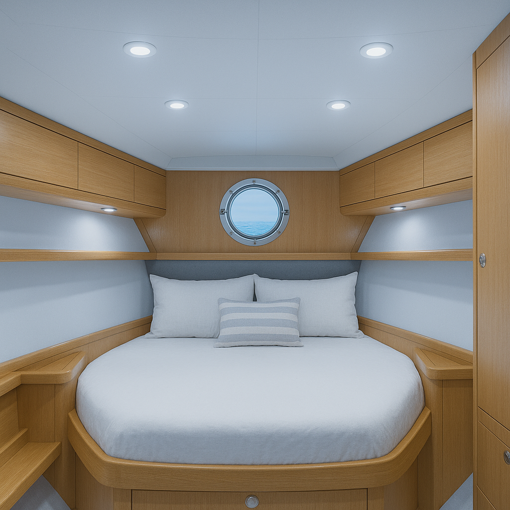 Jandei Pack x5 Downlight led rond encastré 12V, 3W, Cold Light 6000K. Cadre blanc - 4