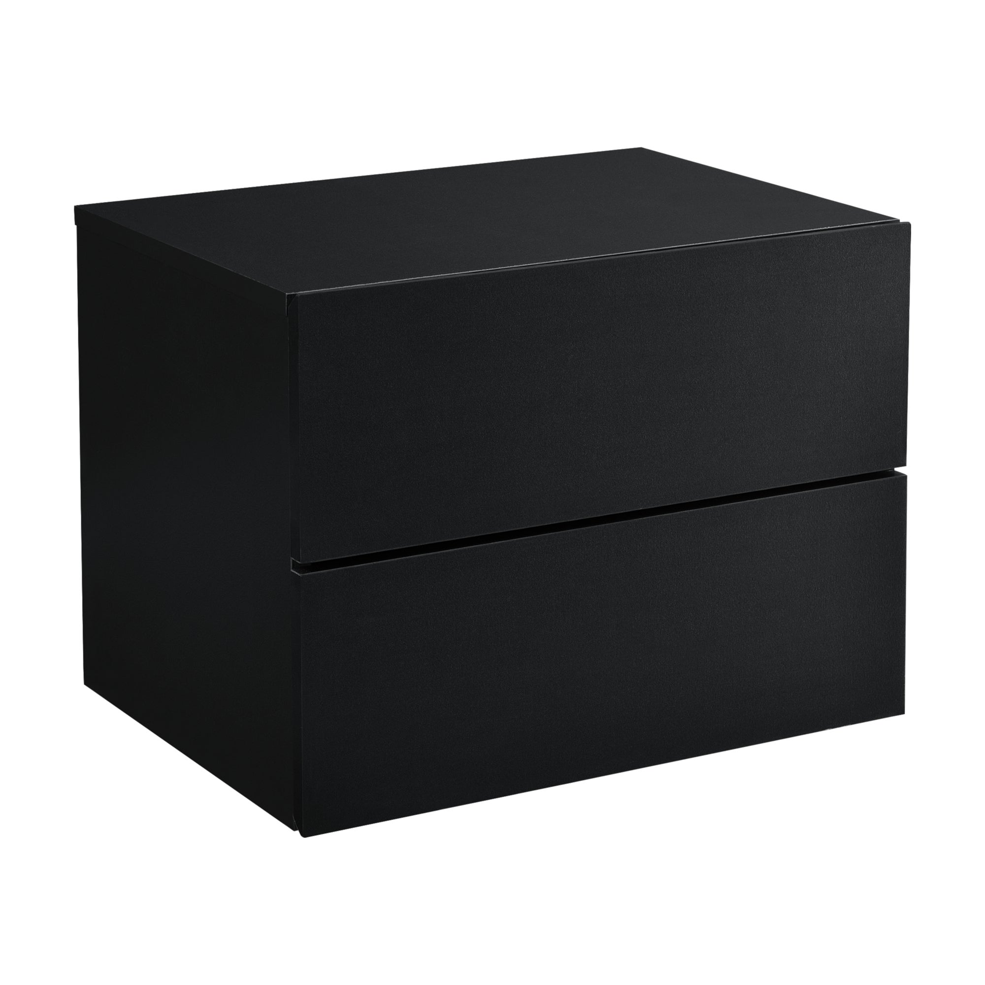 Armoire Murale Ampfing avec 2 Tiroirs 40 x 29 x 30 cm Noir [en.casa] - 2