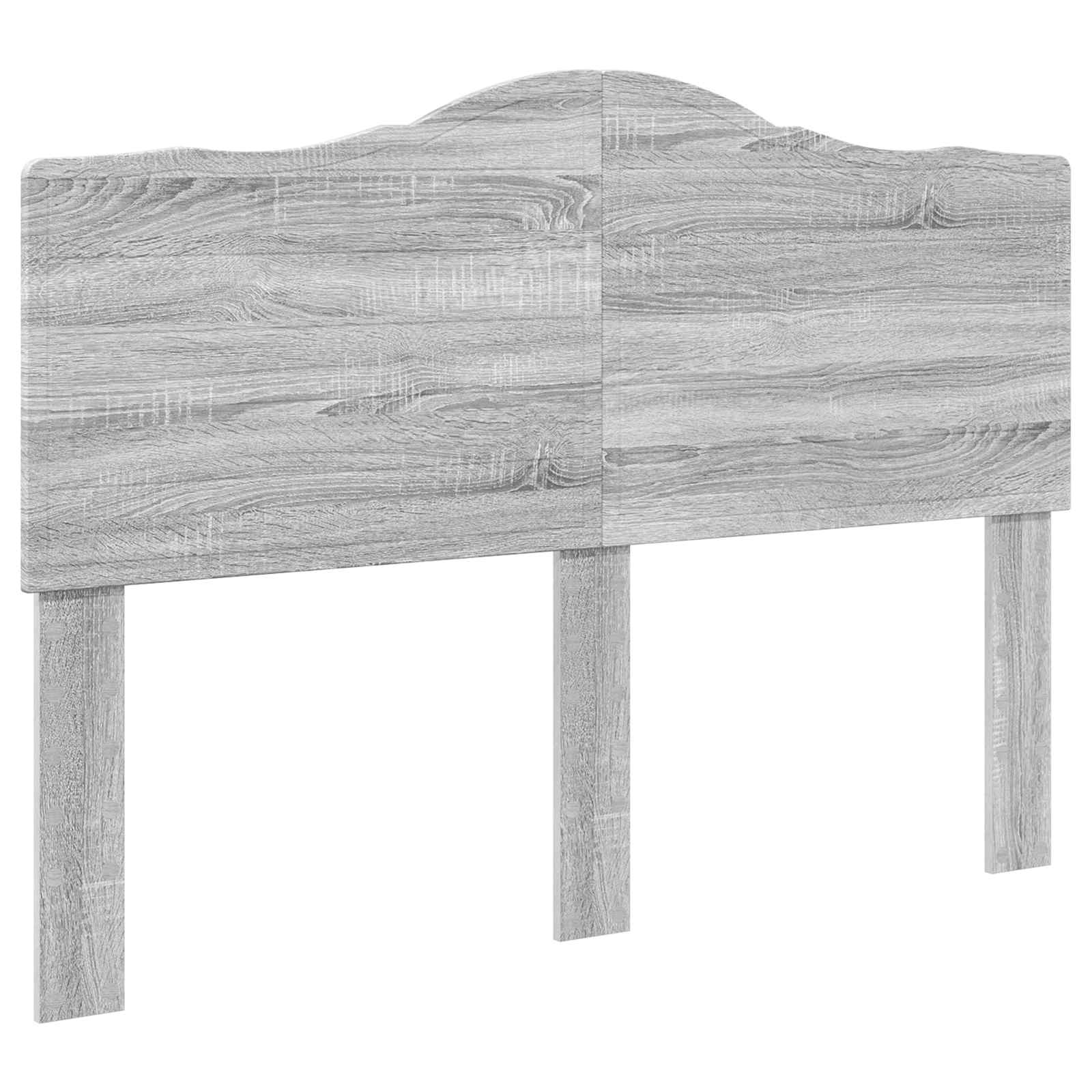 Lit de rangement gris 140 x 200 cm en panneau de bois - 7