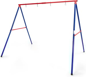 Portique de Balançoire en Métal avec Structure en A,pour Intérieur et Extérieur, 260 x 182 x 182 CM