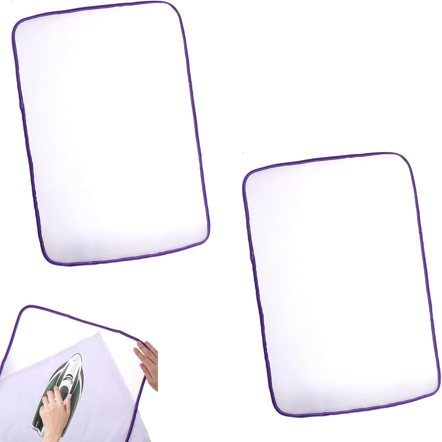 Siatka do prasowania, 2 sztuki, tkanina do prasowania, tkanina siateczkowa, mata do prasowania zapewniająca łatwą ochronę podczas prasowania, 60 x 40