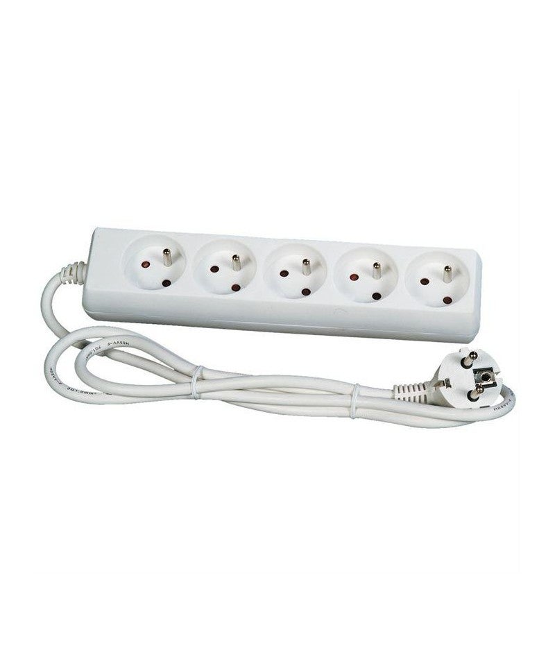 Multiprise parafoudre 6 prises 2P+T 16A + 2 prises TV + RJ11/RJ45 - Otio