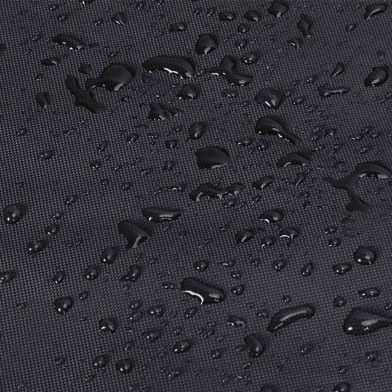Funda protectora a prueba de polvo para mesas y sillas de exterior, hebillas en las cuatro esquinas, 150*120*71cm (negra) - 7