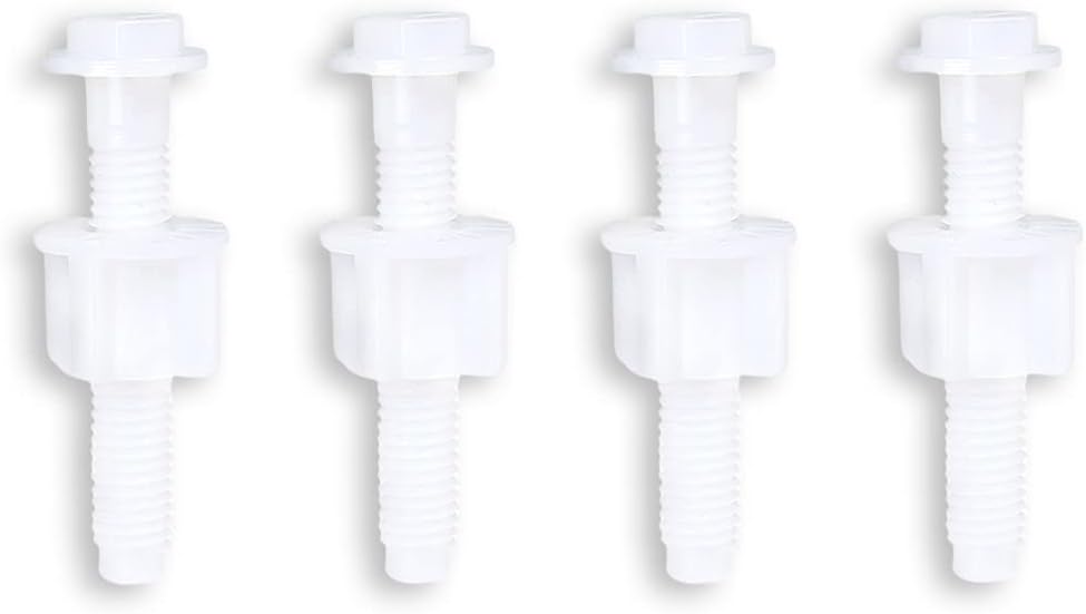 Lot De 4 Boulons De Rechange Pour Siège De Toilette En Plastique