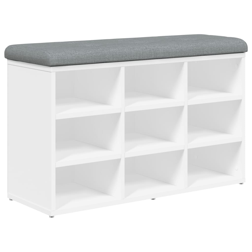 BibliothÃ¨que Blanc brillant 100x30x51 cm Bois d'ingÃ©nierie