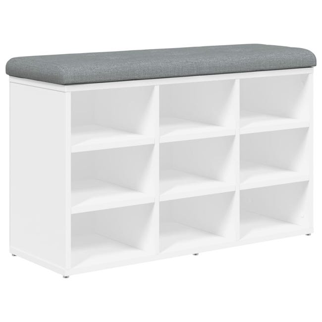 Bibliothèque Blanc brillant 100x30x51 cm Bois d'ingénierie Bibliothèque Blanc brillant 100x30x51 cm Bois d'ingénierie