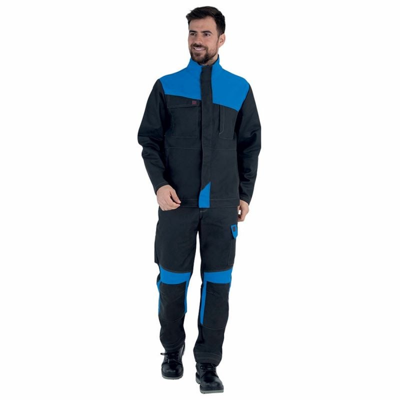 Pantalon De Travail Bleu Marine Et Gris Acier Muffler - Pantalons De Travail