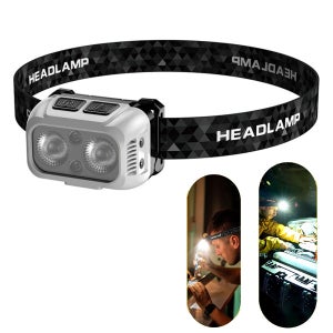 Lampada frontale con sensore, luce LED da esterno luminosa