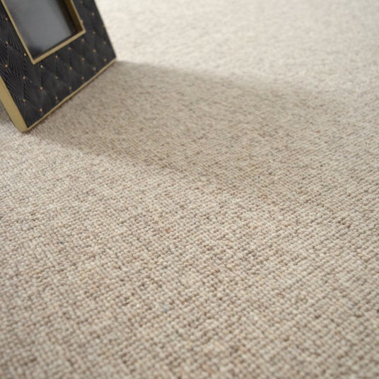 Moquette pure laine vierge bouclée - Killoo - Grège - Rouleau de 4m x 1m