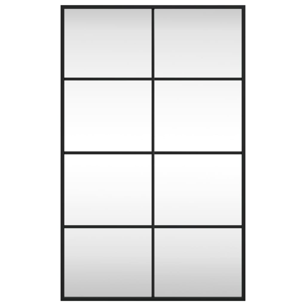 Maison Exclusive - Miroir mural noir 50x80 cm rectangulaire fer - 3
